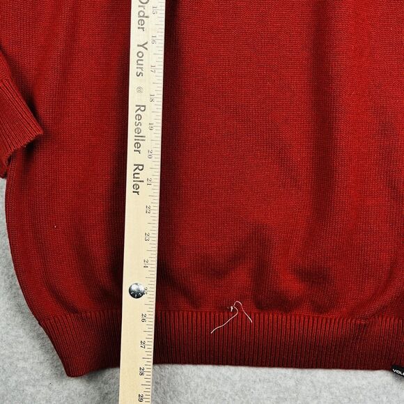 Volcom Christmas Sweater Mens Large Red Strange Brew Crewneck Sweatshirt Party - Picture 9 of 15